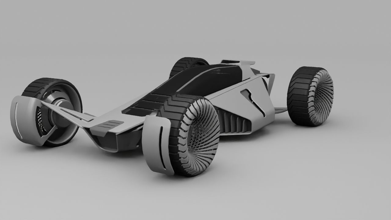 sci-fi vehicle  3D model_4