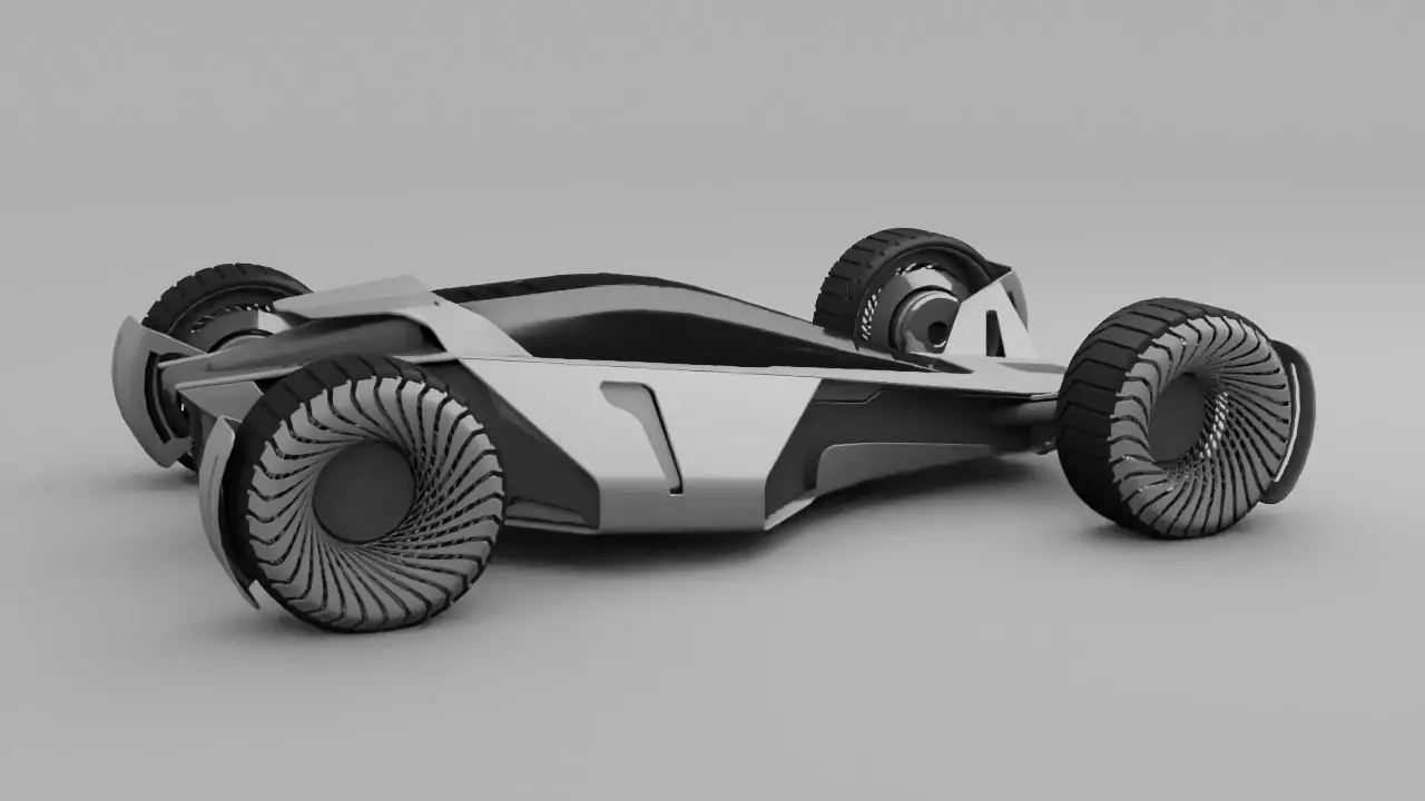 sci-fi vehicle  3D model_0