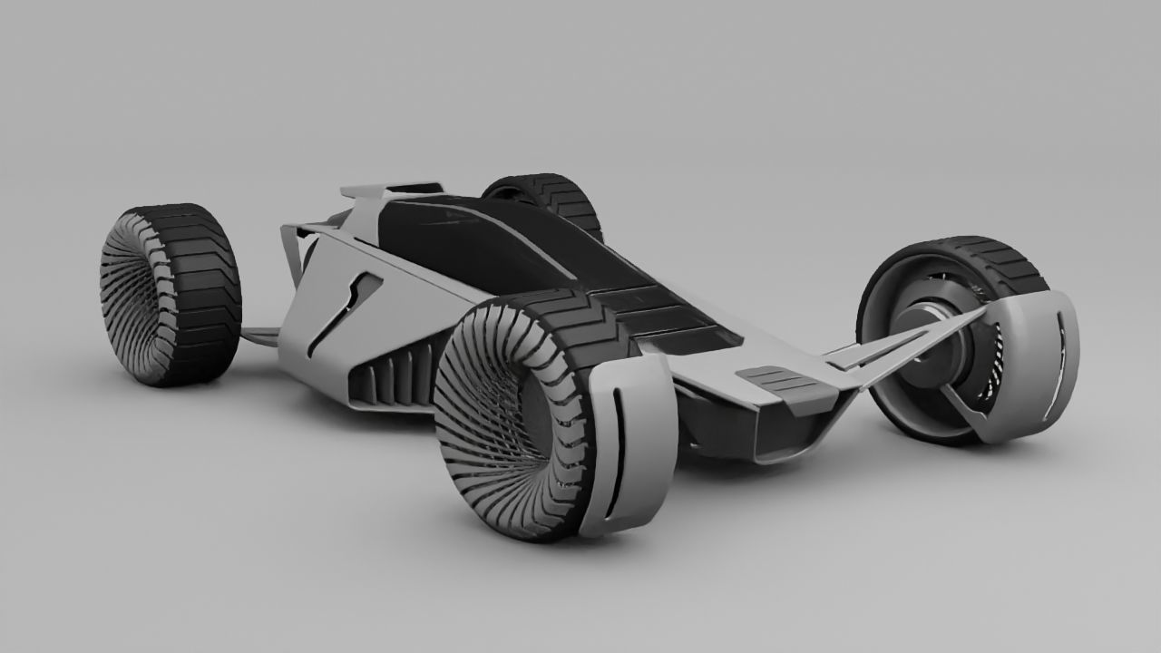 sci-fi vehicle  3D model_2