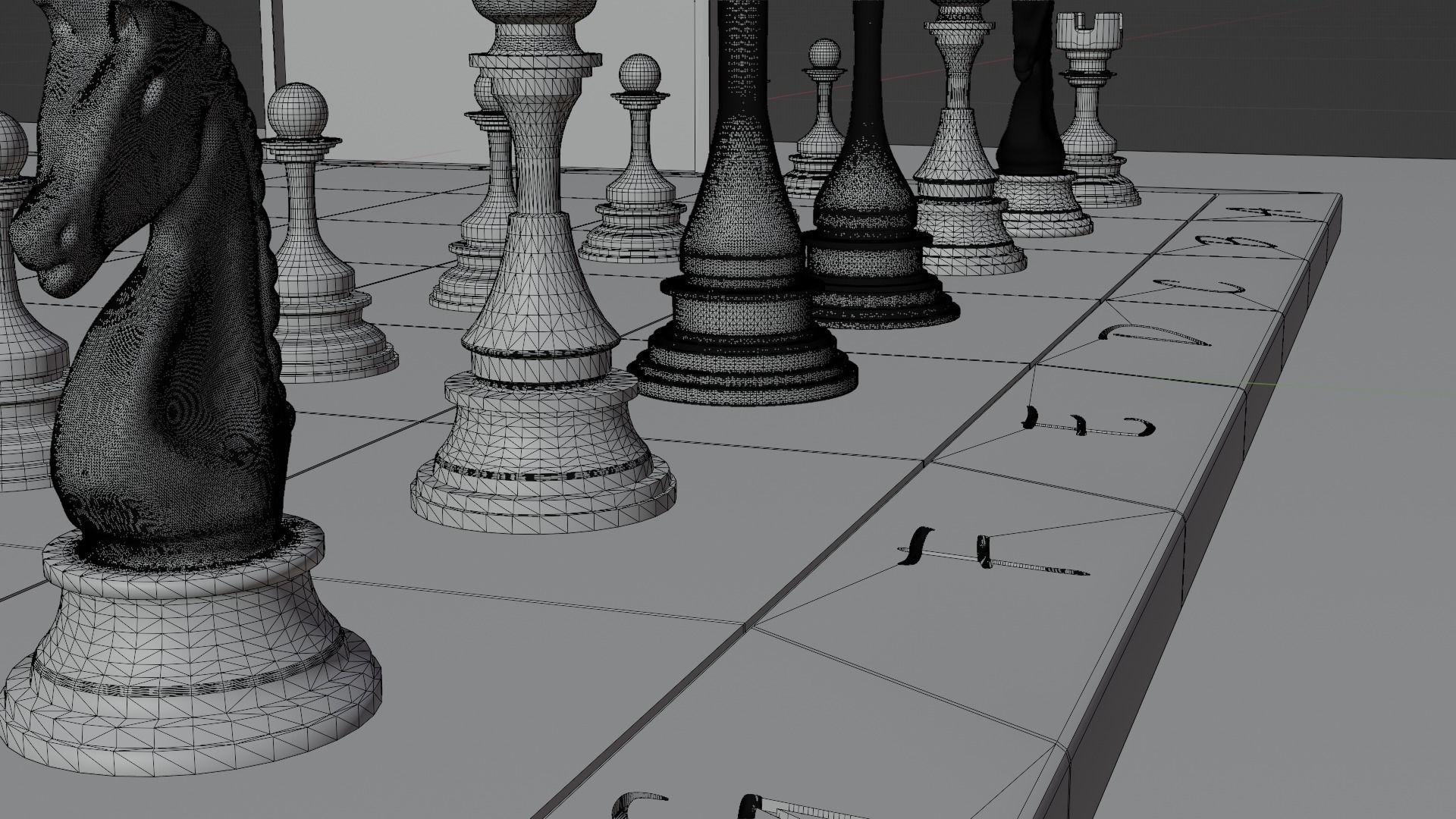 Chessboard 3D model_14