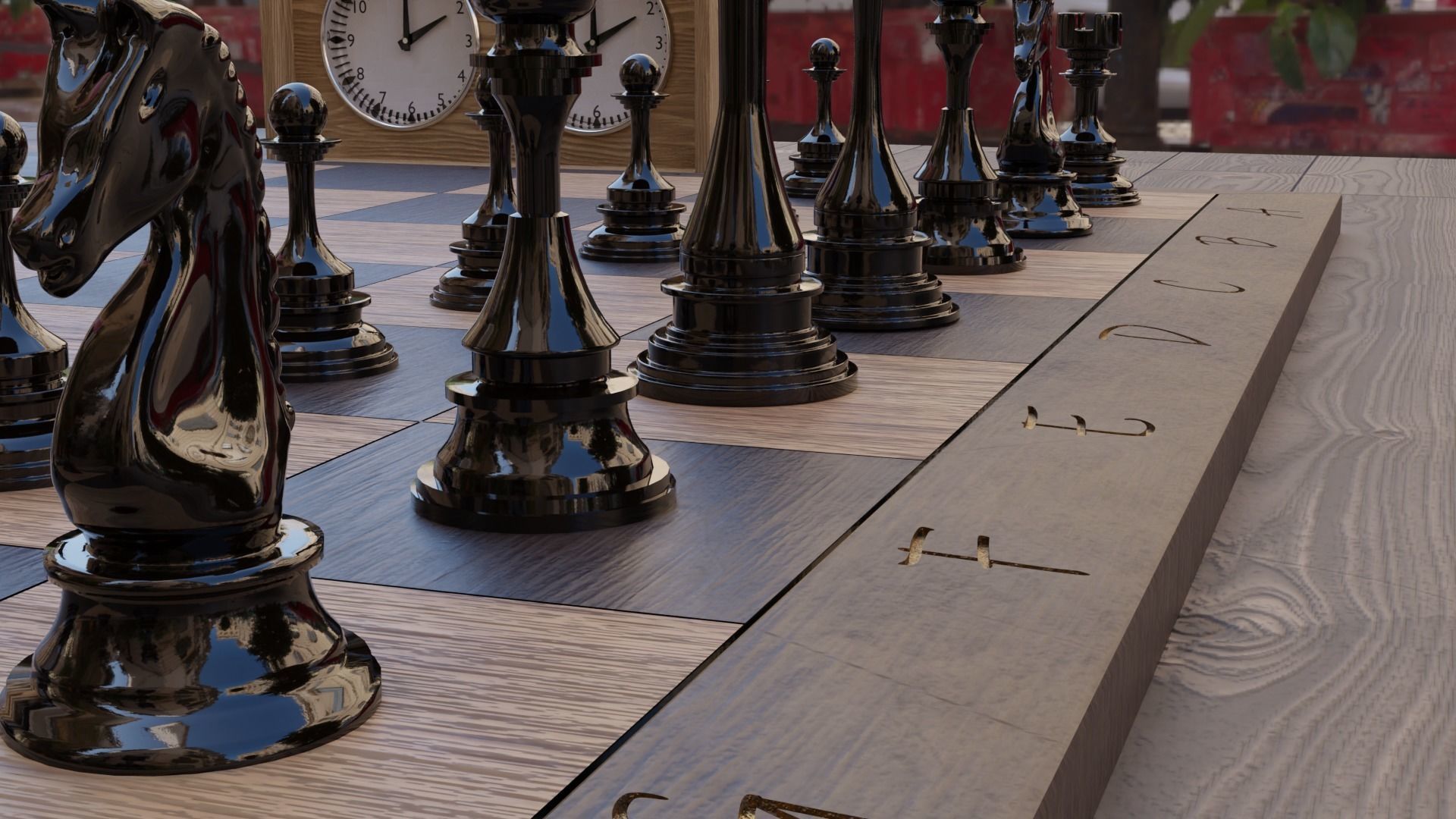 Chessboard 3D model_6