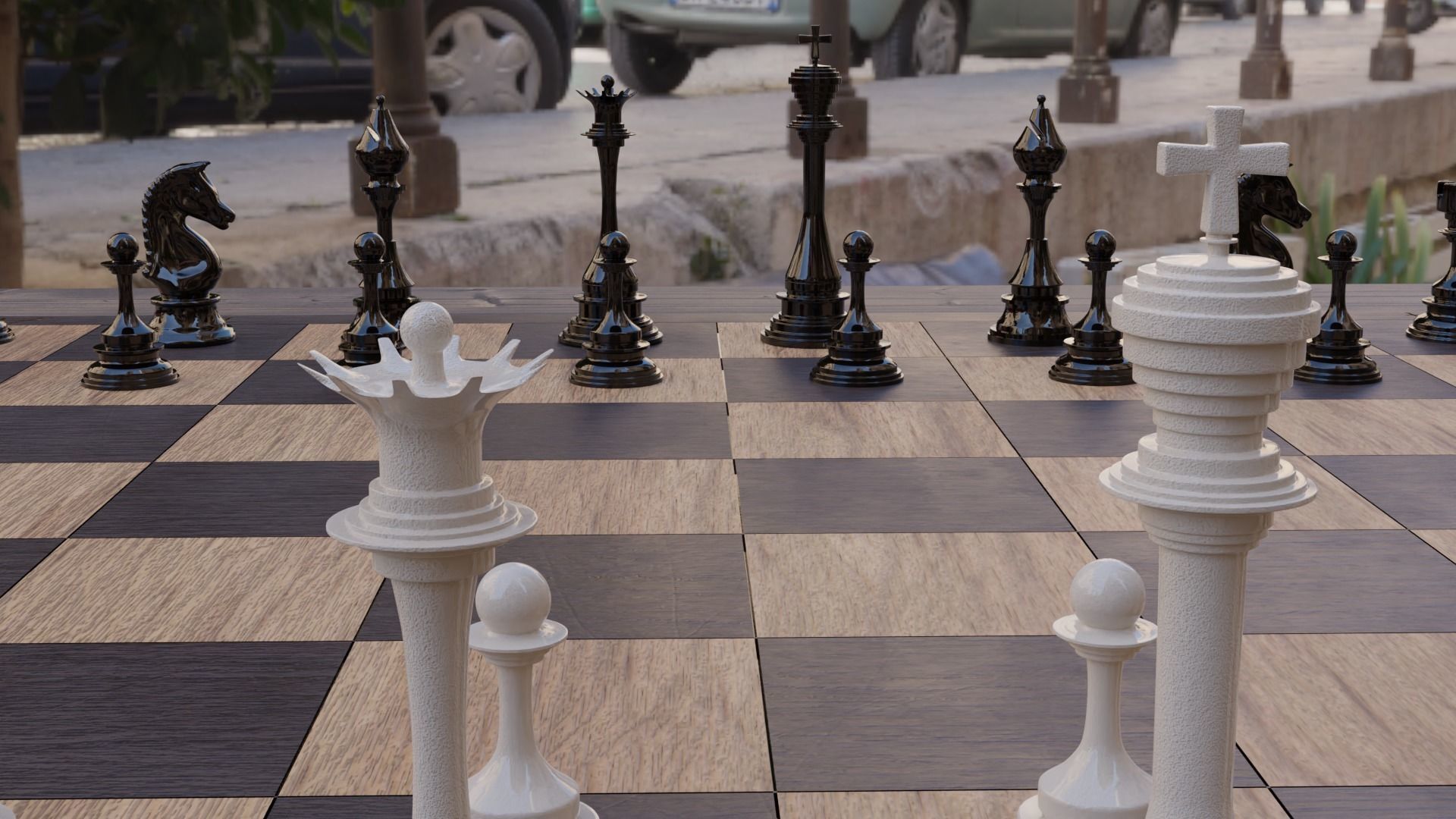 Chessboard 3D model_4