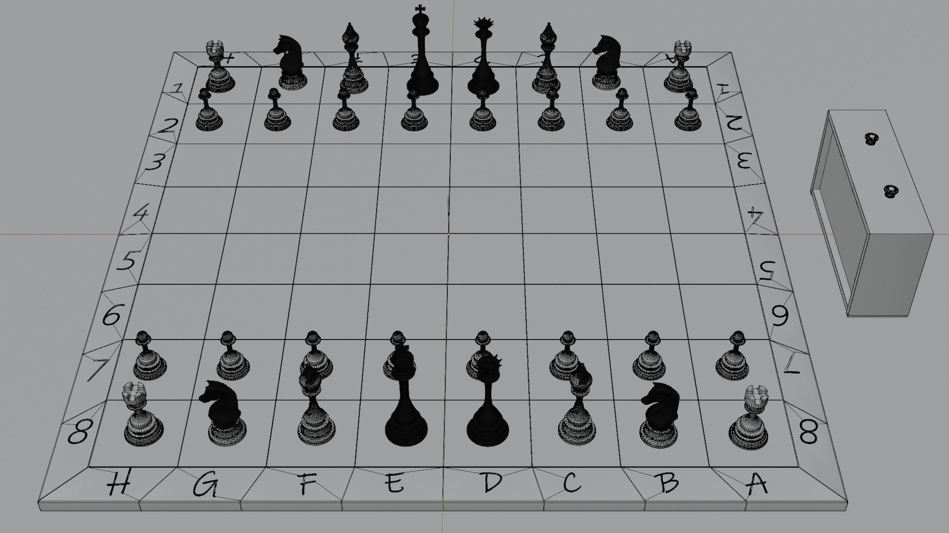 Chessboard 3D model_9