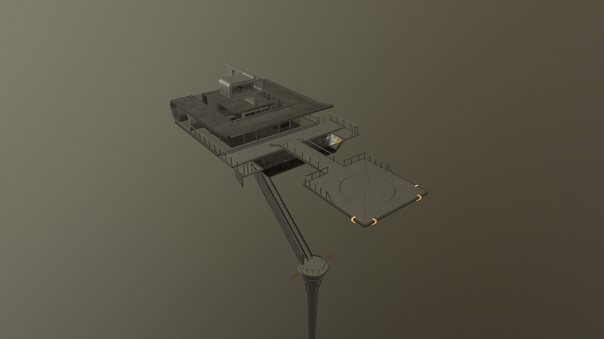 Sky Tower - Oblivion Low-poly 3D model_38