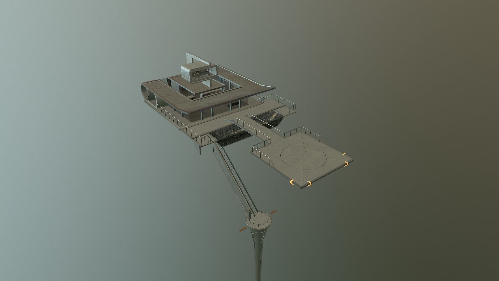 Sky Tower - Oblivion Low-poly 3D model_33