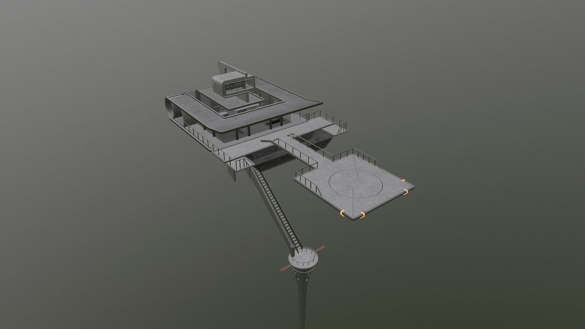 Sky Tower - Oblivion Low-poly 3D model_43
