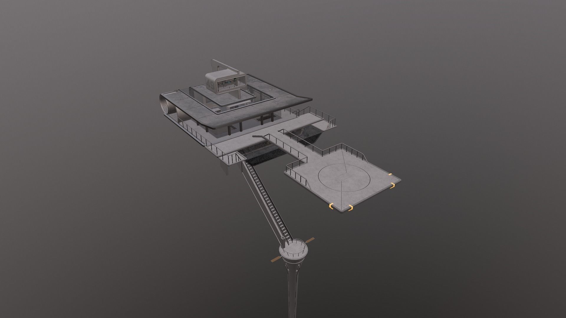 Sky Tower - Oblivion Low-poly 3D model_41