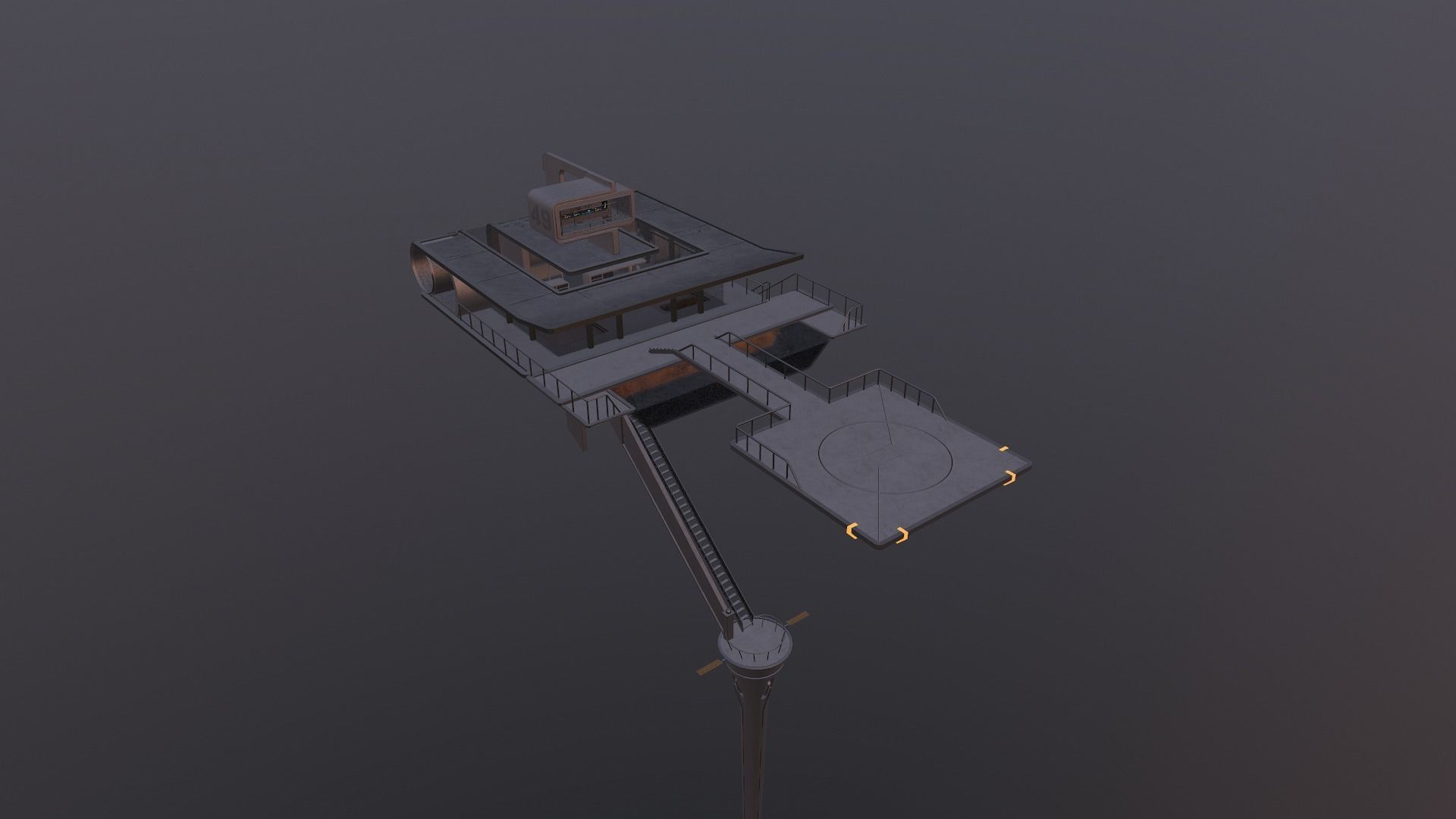 Sky Tower - Oblivion Low-poly 3D model_36