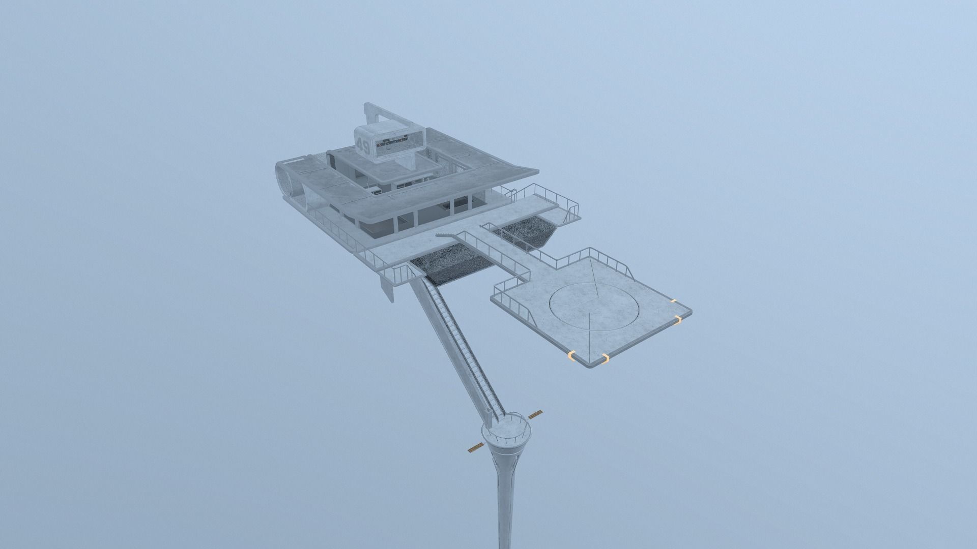 Sky Tower - Oblivion Low-poly 3D model_28
