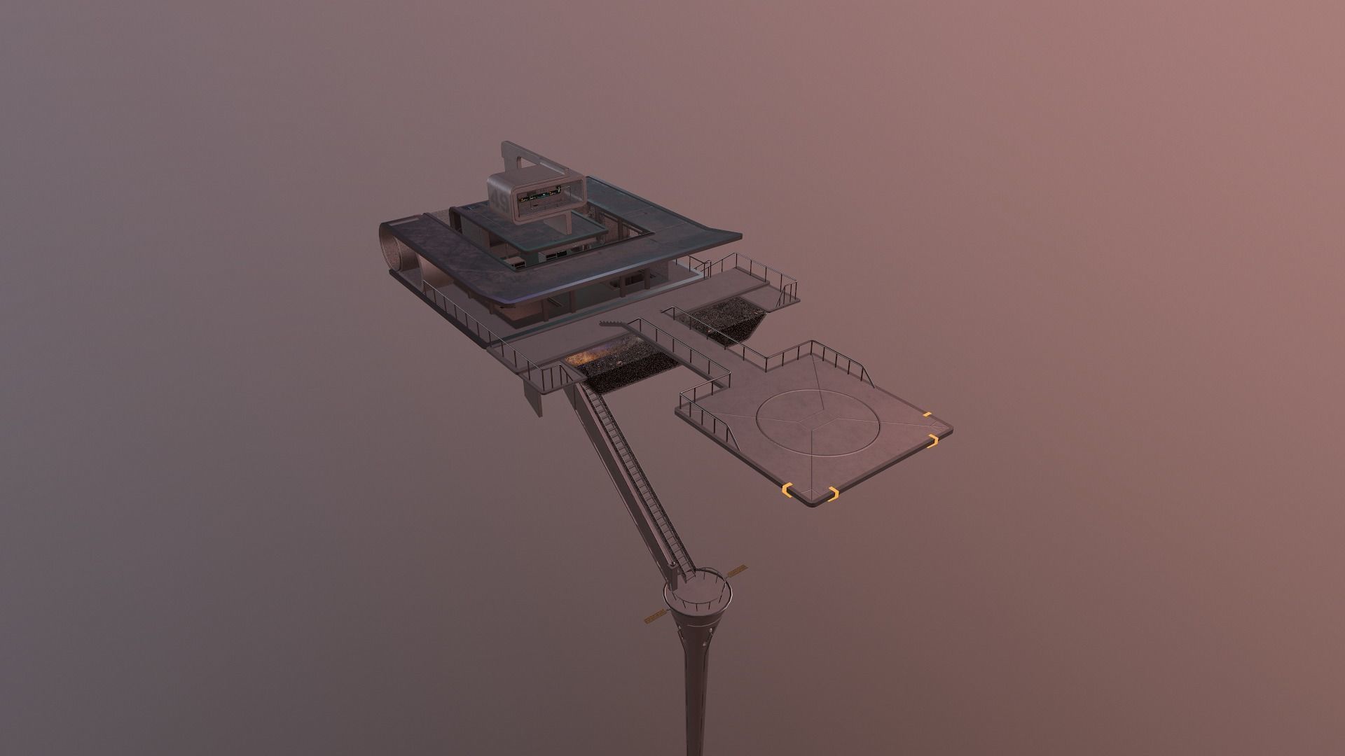 Sky Tower - Oblivion Low-poly 3D model_48