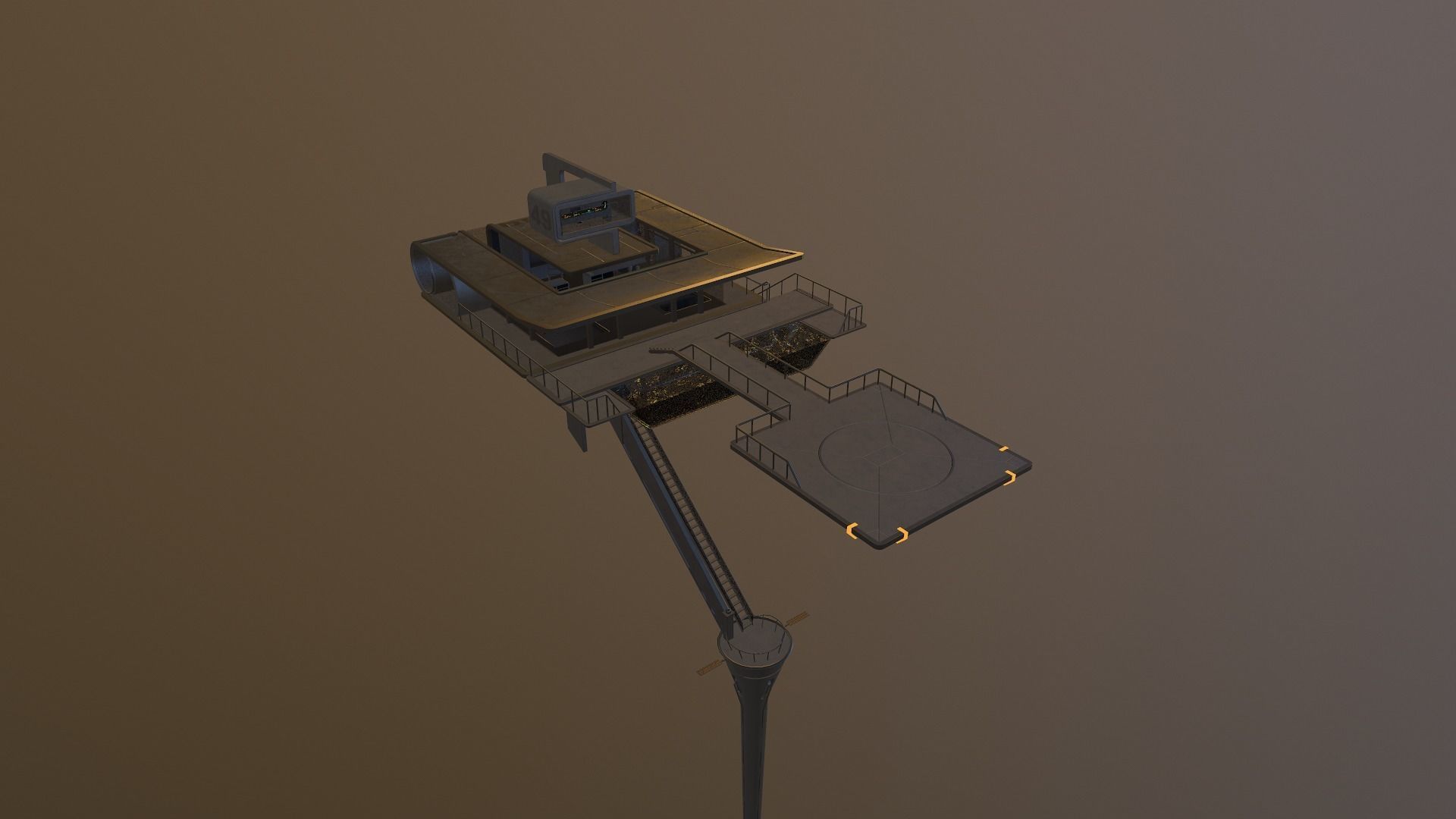 Sky Tower - Oblivion Low-poly 3D model_30