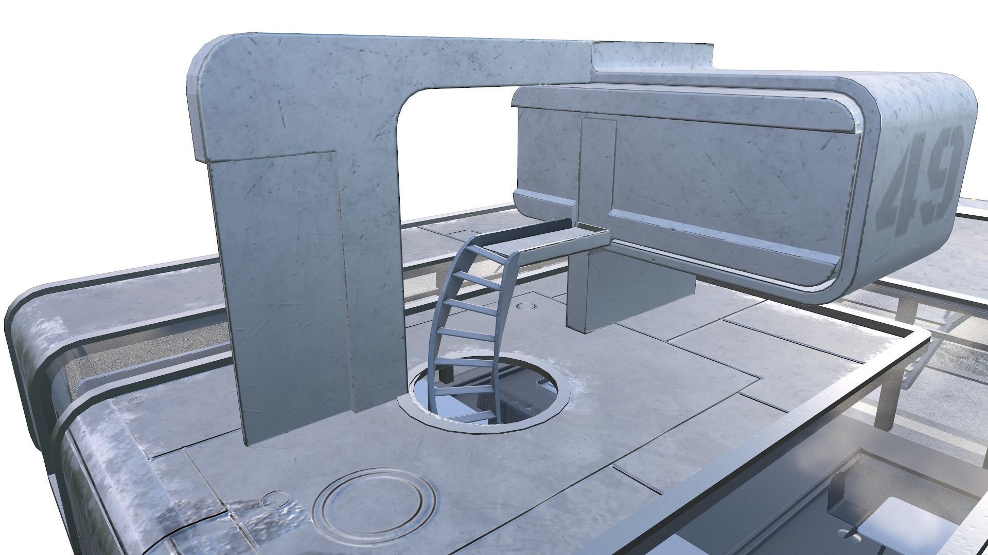 Sky Tower - Oblivion Low-poly 3D model_16