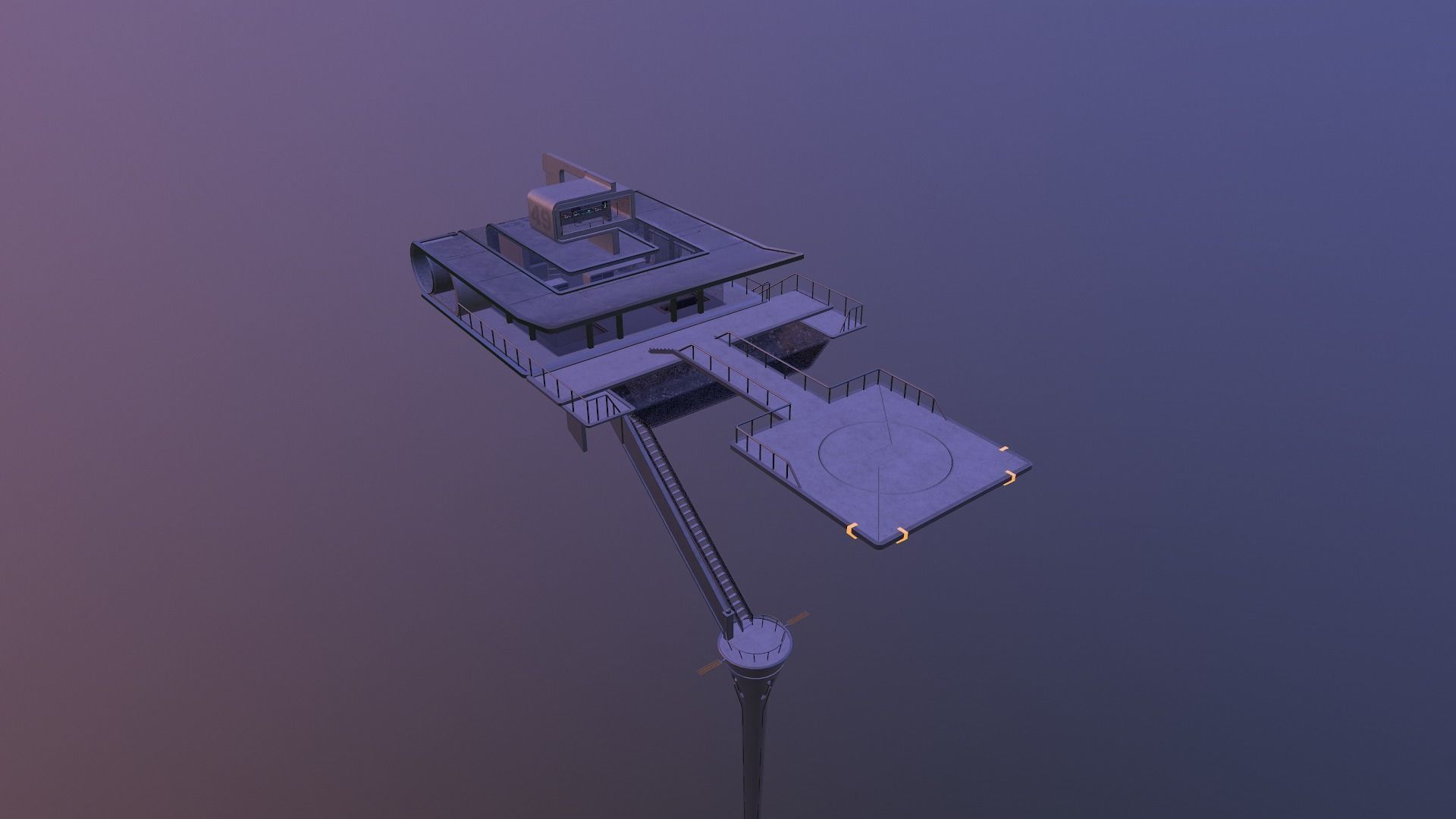 Sky Tower - Oblivion Low-poly 3D model_39