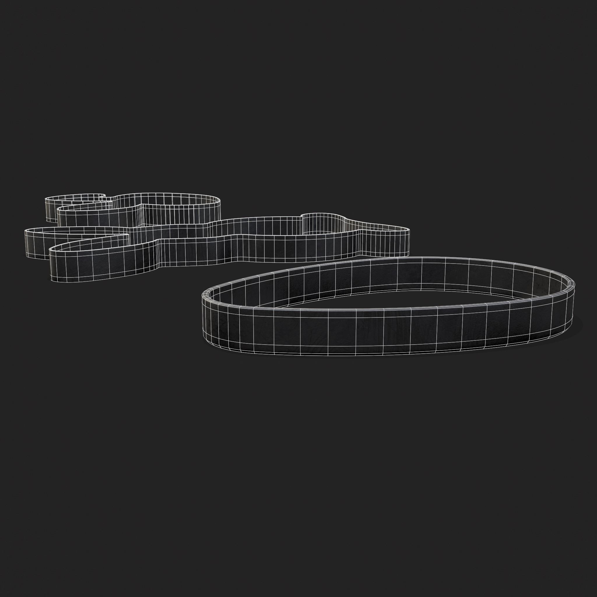 Easter Cookie Cutters  Low-poly 3D model_4