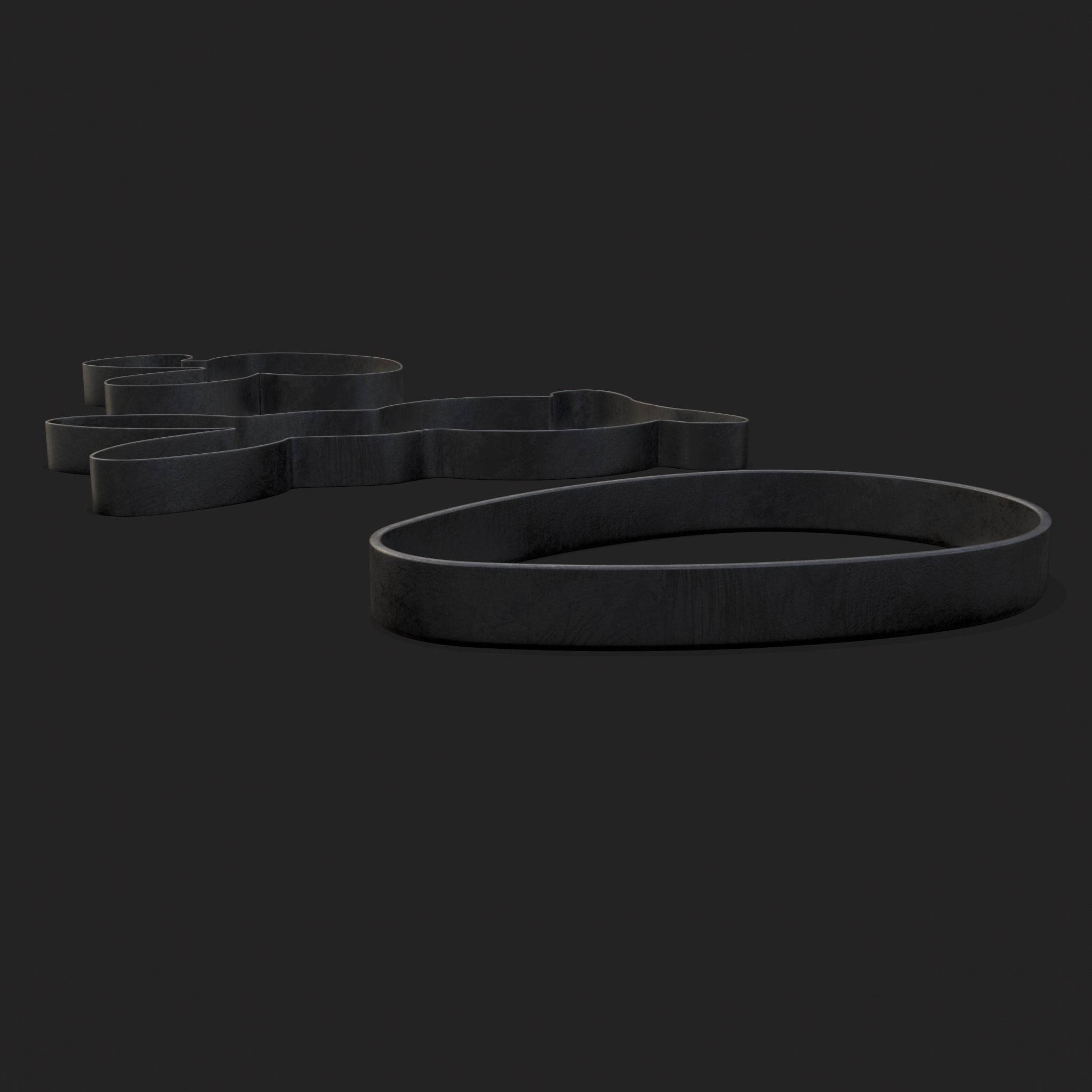 Easter Cookie Cutters  Low-poly 3D model_3