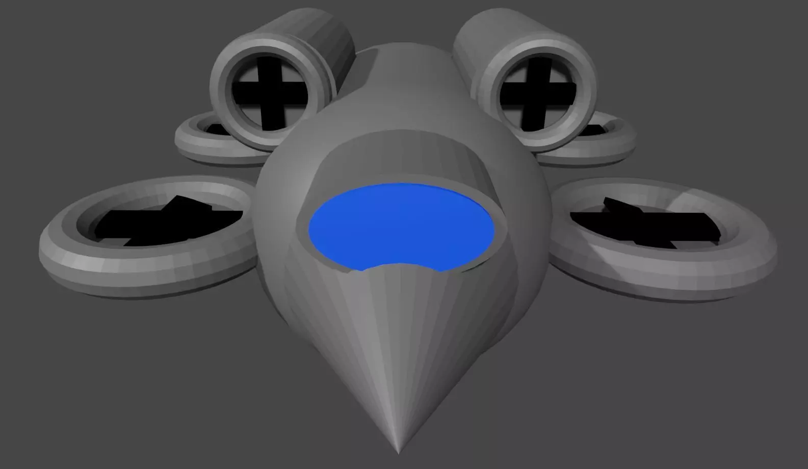 hover car 3 Free 3D model_0