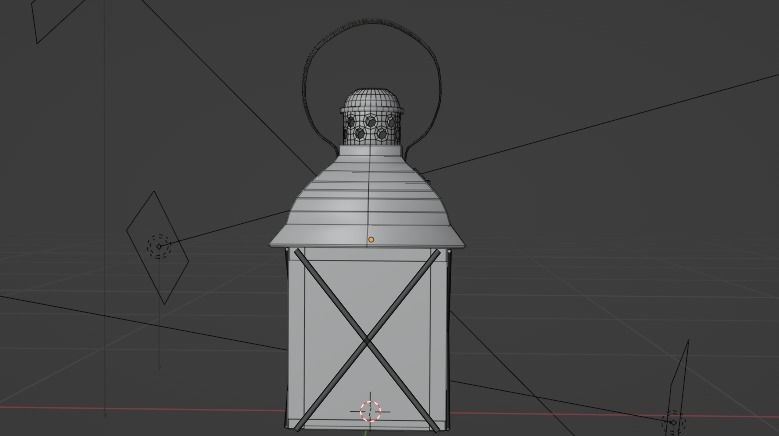 Lantern Model 1 golden 3D model_5