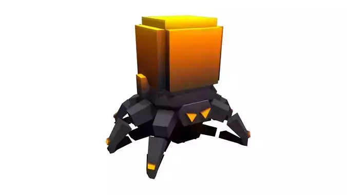 Spider Bomb Enemy Low-poly 3D model