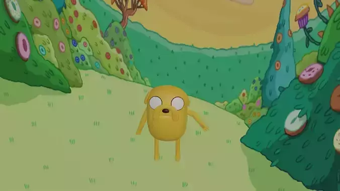 Jake the dog Low-poly 3D model