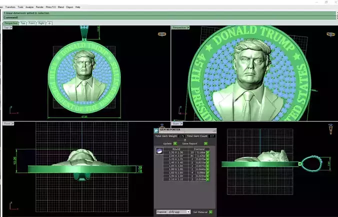 President of the United States Donald Trump 45th