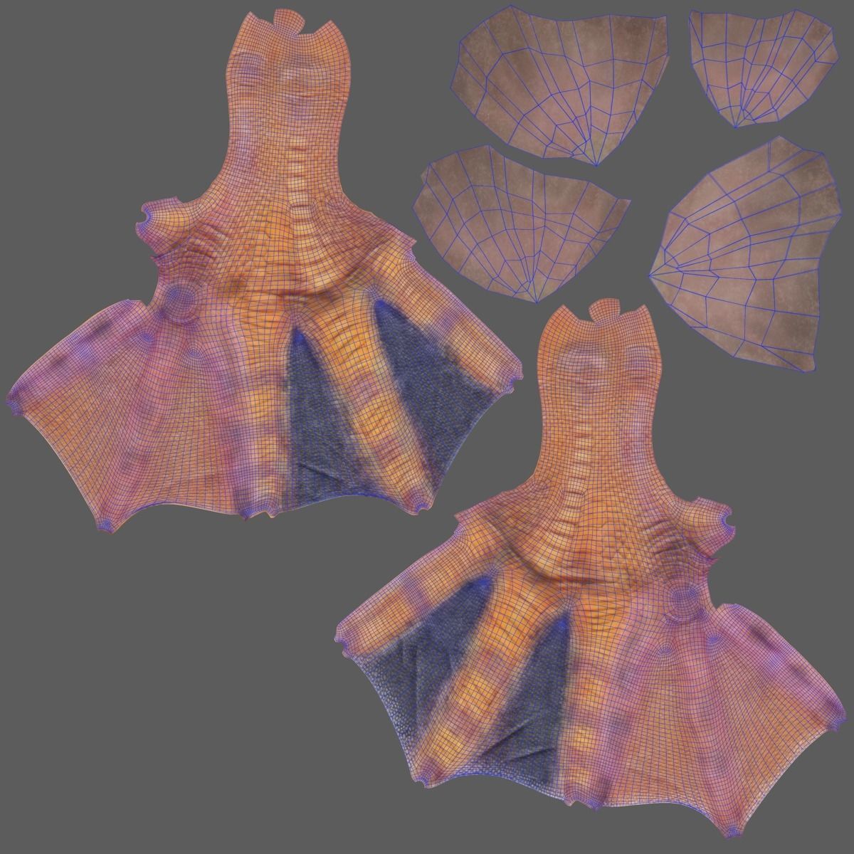 Mandarin Duck Male Animated VFX Grace 3D model_29