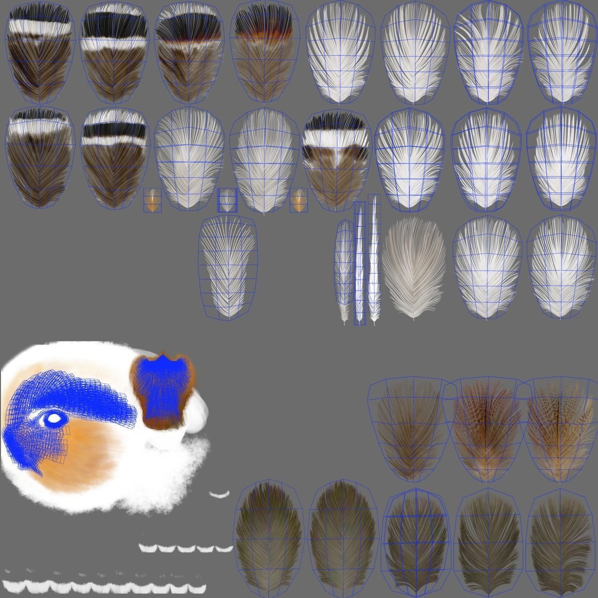 Mandarin Duck Male Animated VFX Grace 3D model_26