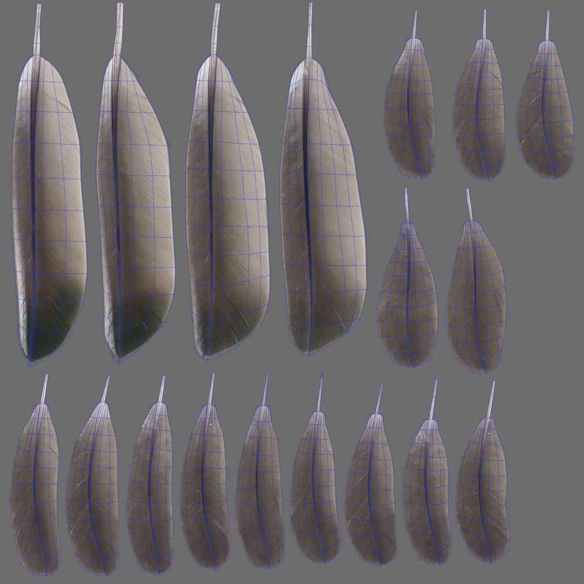 Mandarin Duck Male Animated VFX Grace 3D model_37