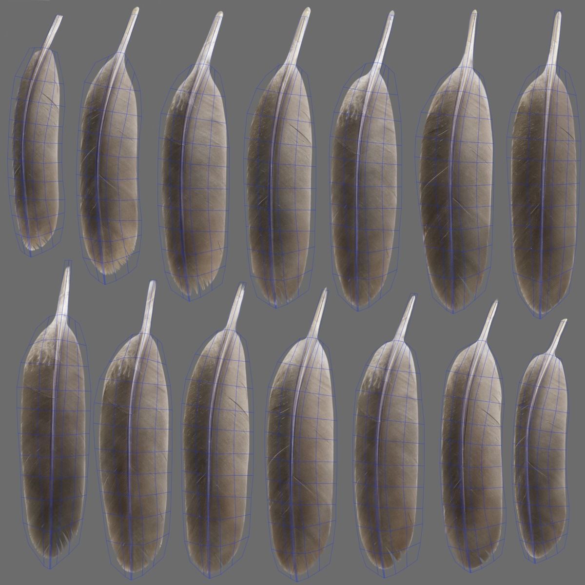 Mandarin Duck Male Animated VFX Grace 3D model_32