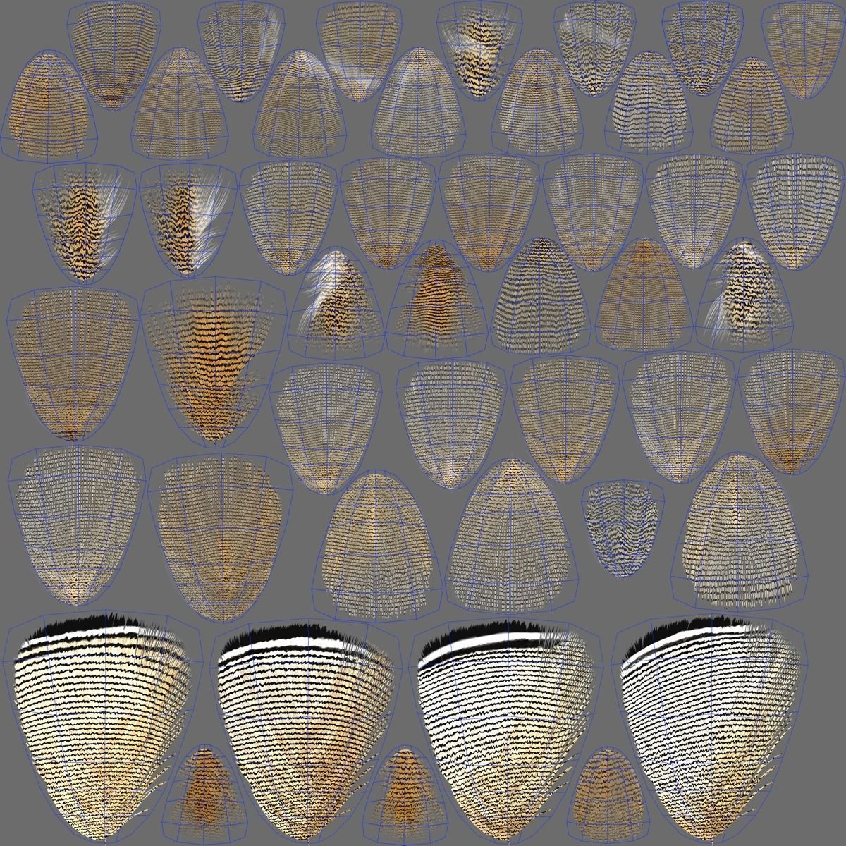 Mandarin Duck Male Animated VFX Grace 3D model_38