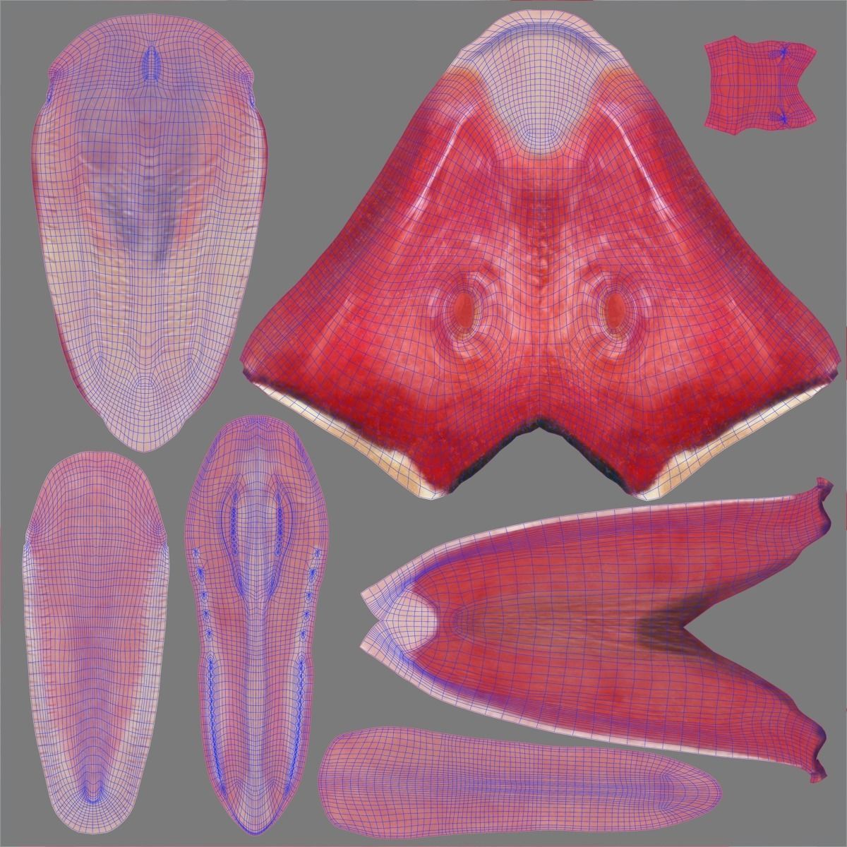 Mandarin Duck Male Animated VFX Grace 3D model_27