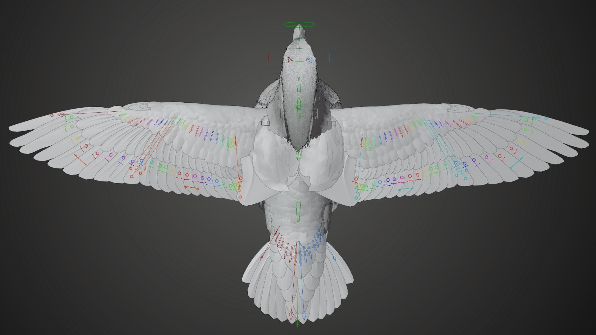 Mandarin Duck Male Animated VFX Grace 3D model_18