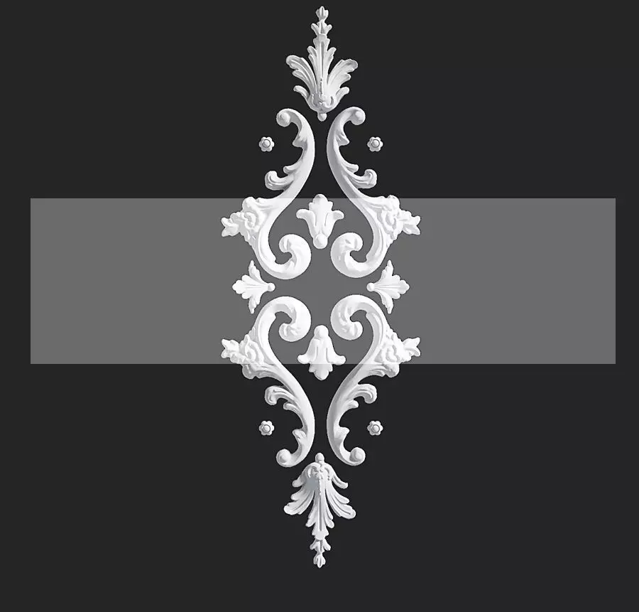 DECORATIVE PLASTER Low-poly 3D model_0