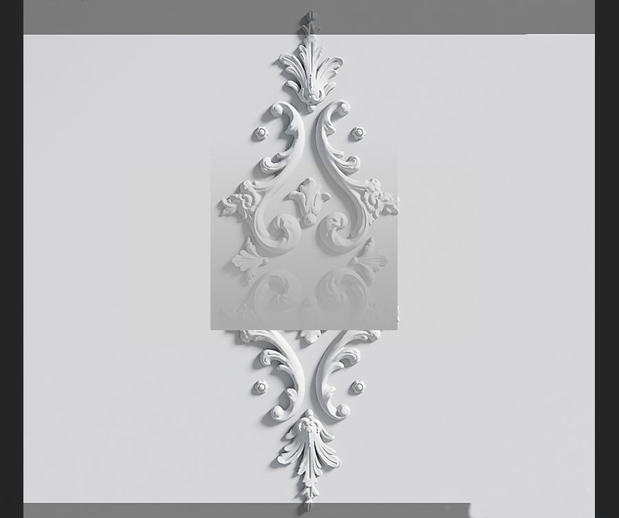 DECORATIVE PLASTER Low-poly 3D model_2