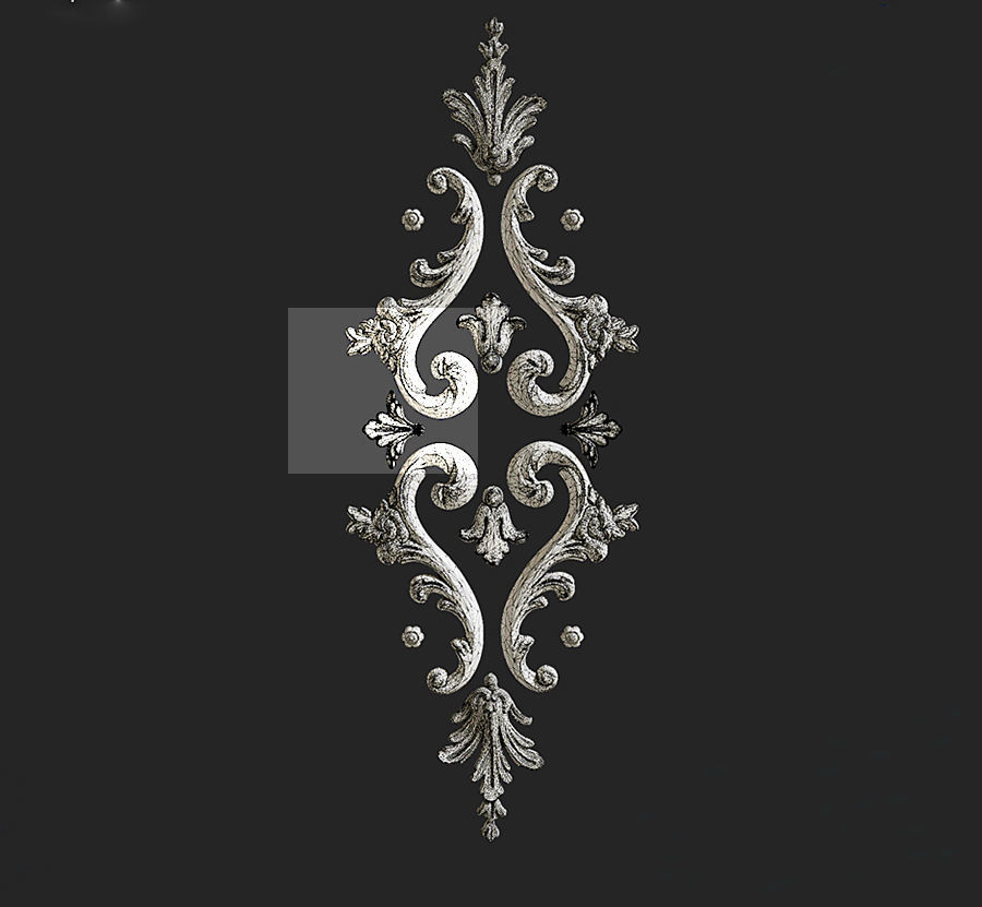 DECORATIVE PLASTER Low-poly 3D model_1