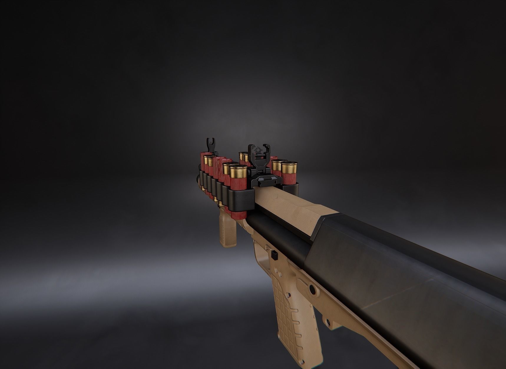 Modern AAA Shotgun Pack Game Ready PBR Low-poly 3D model_28