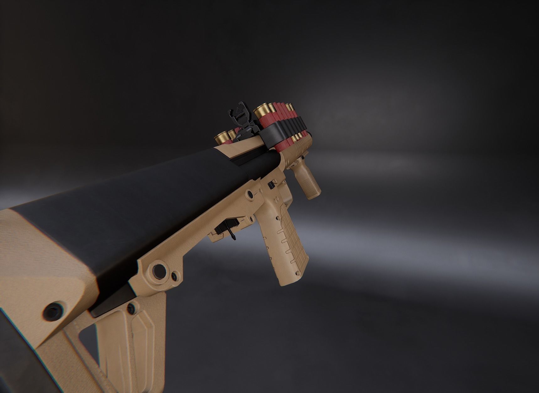 Modern AAA Shotgun Pack Game Ready PBR Low-poly 3D model_38