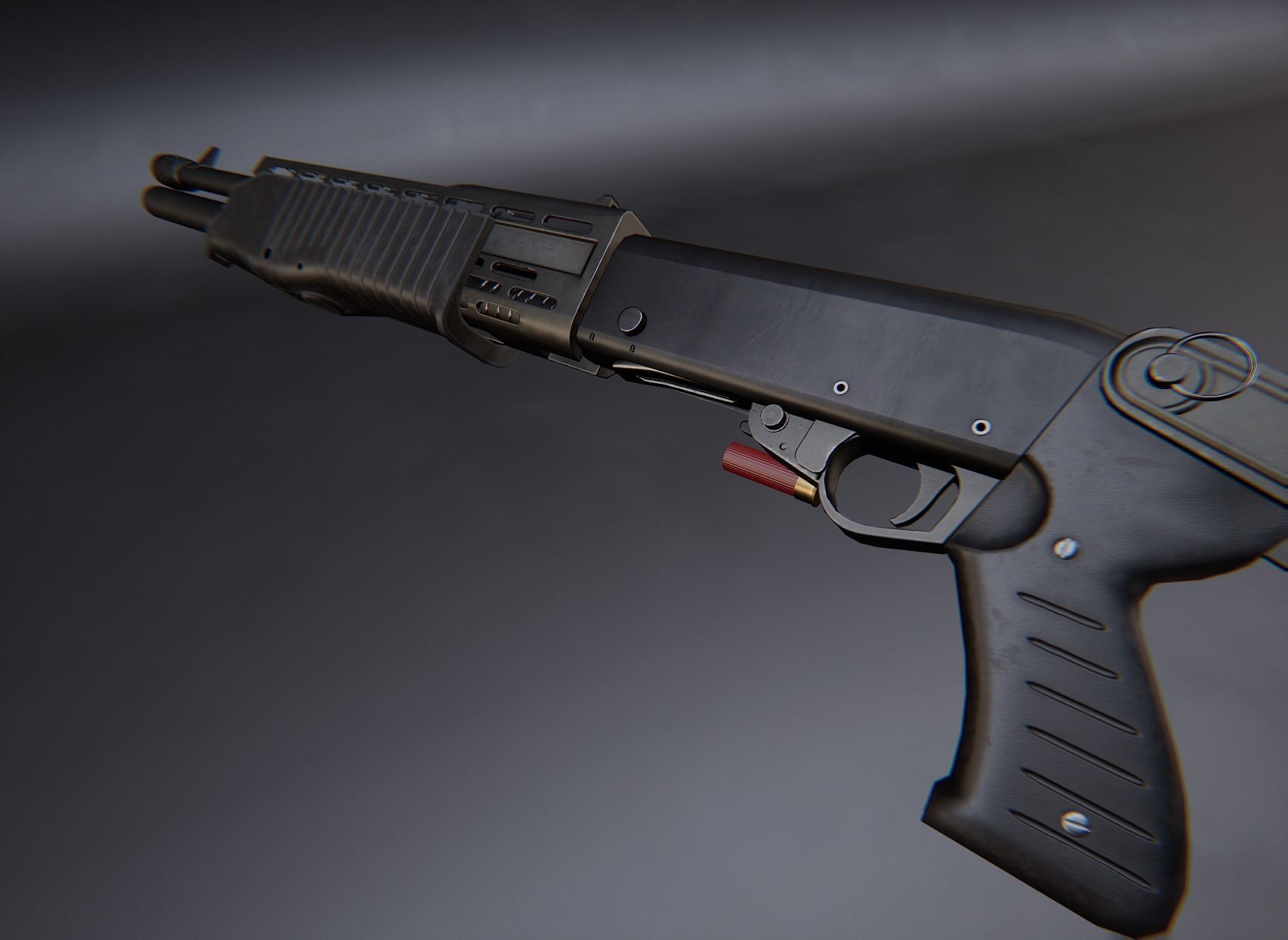 Modern AAA Shotgun Pack Game Ready PBR Low-poly 3D model_36