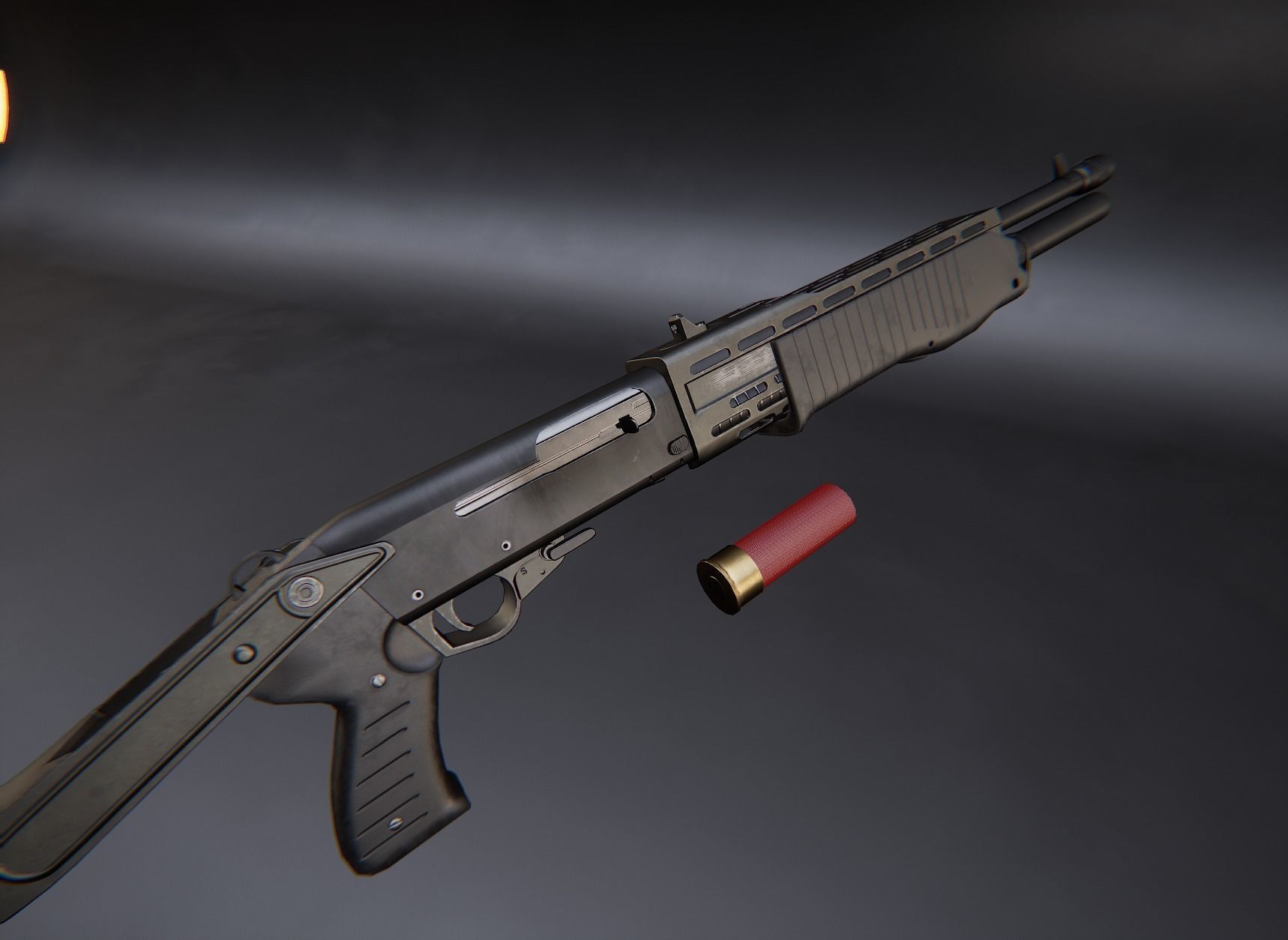 Modern AAA Shotgun Pack Game Ready PBR Low-poly 3D model_35