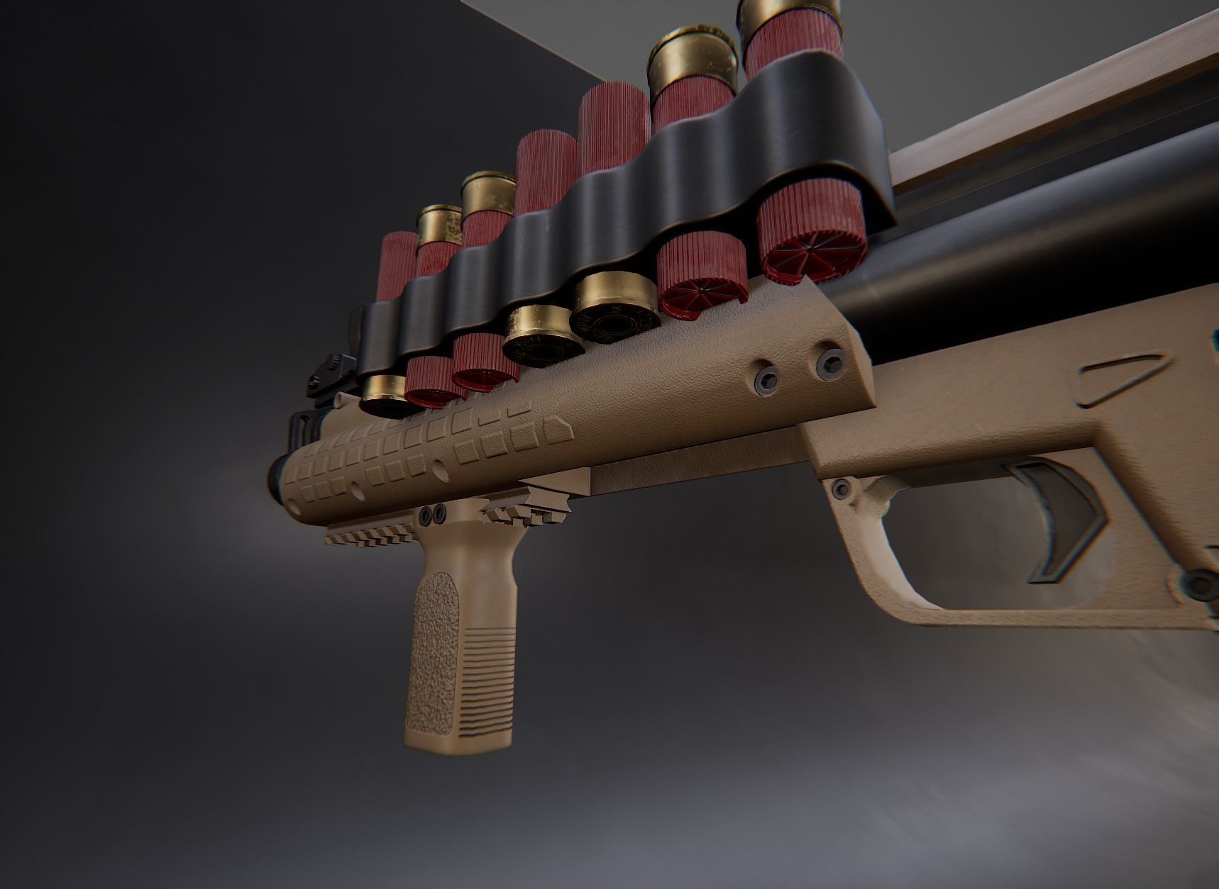 Modern AAA Shotgun Pack Game Ready PBR Low-poly 3D model_16