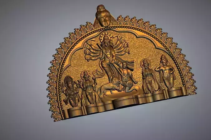 DURGA MAA HINDU GOD 3D print model