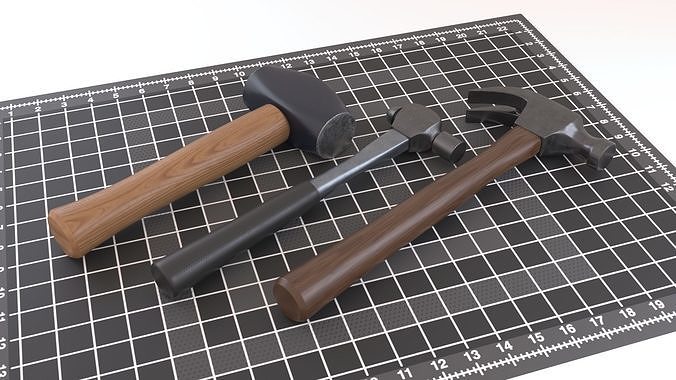 Hammers three 3D model