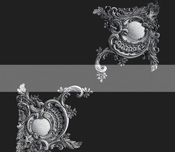 decoration plaster for wall and floor Low-poly 3D model_1