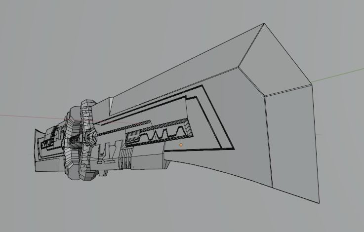 Thanos Sword in Blender Low-poly 3D model_4