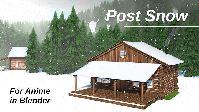 For Anime in Blender - Post Snow 3D model