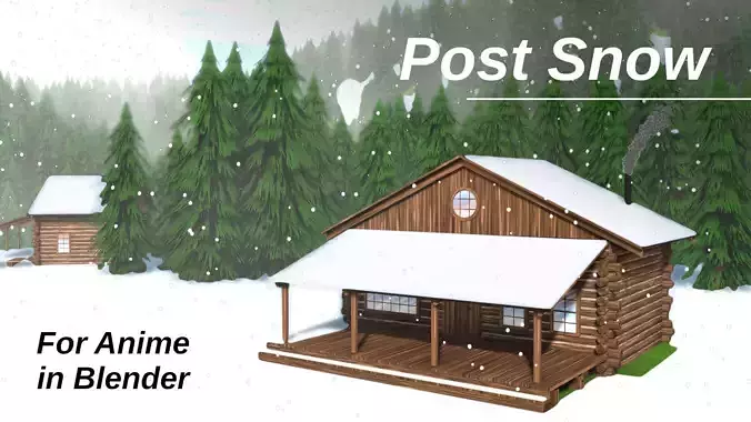For Anime in Blender - Post Snow