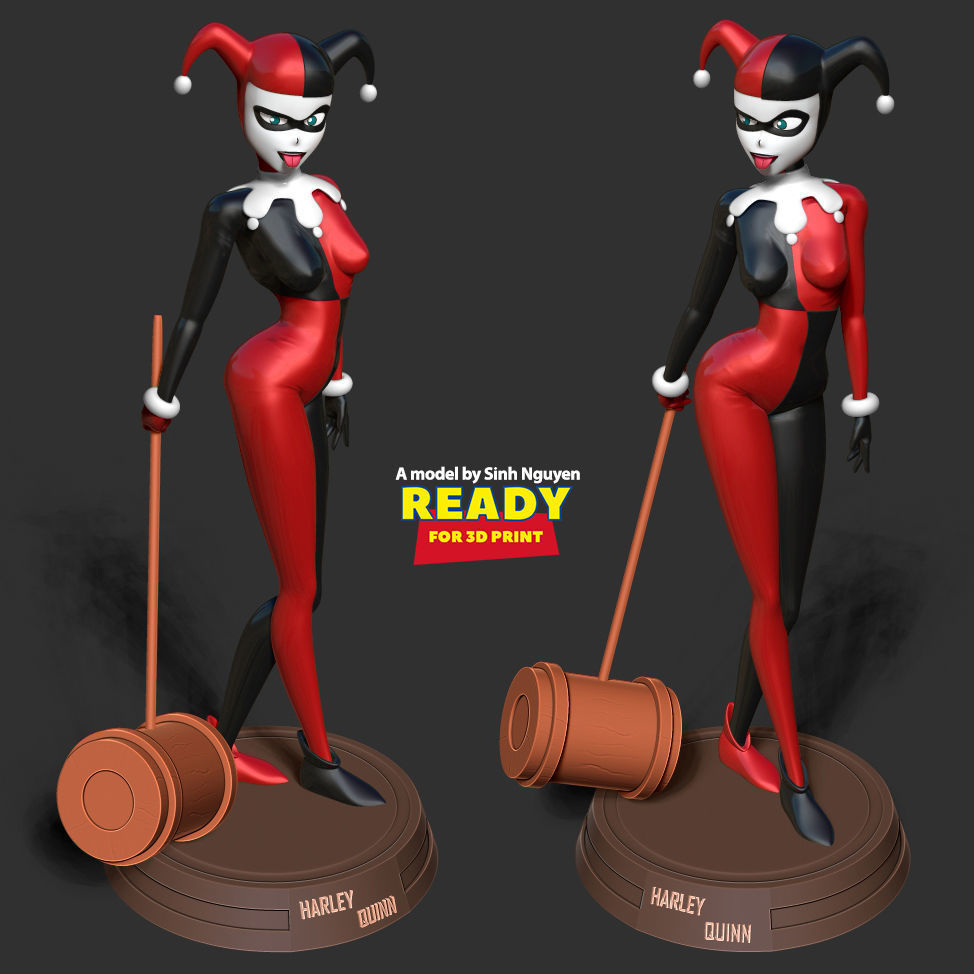 Classic Harley Quinn 3D print model_4