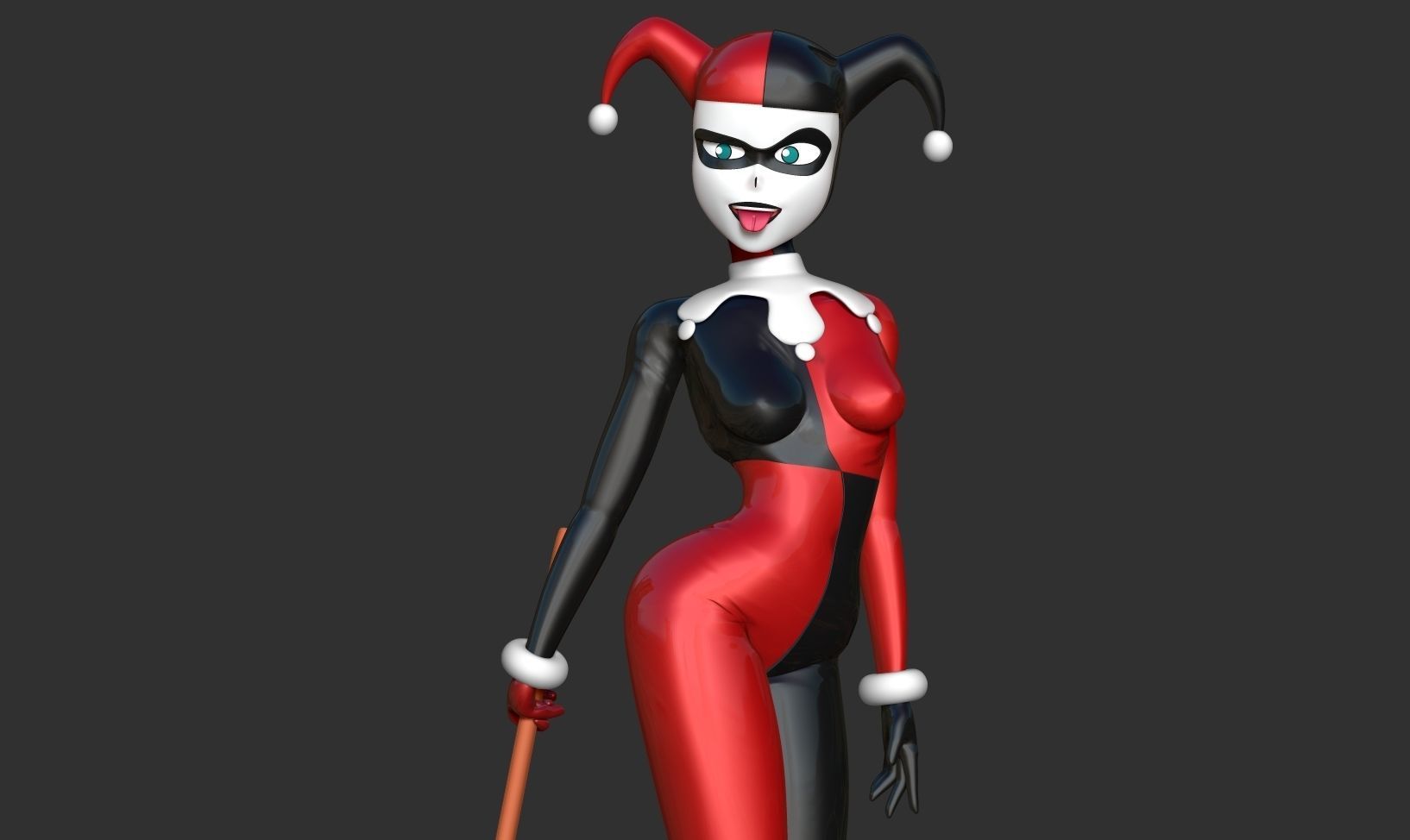 Classic Harley Quinn 3D print model_6