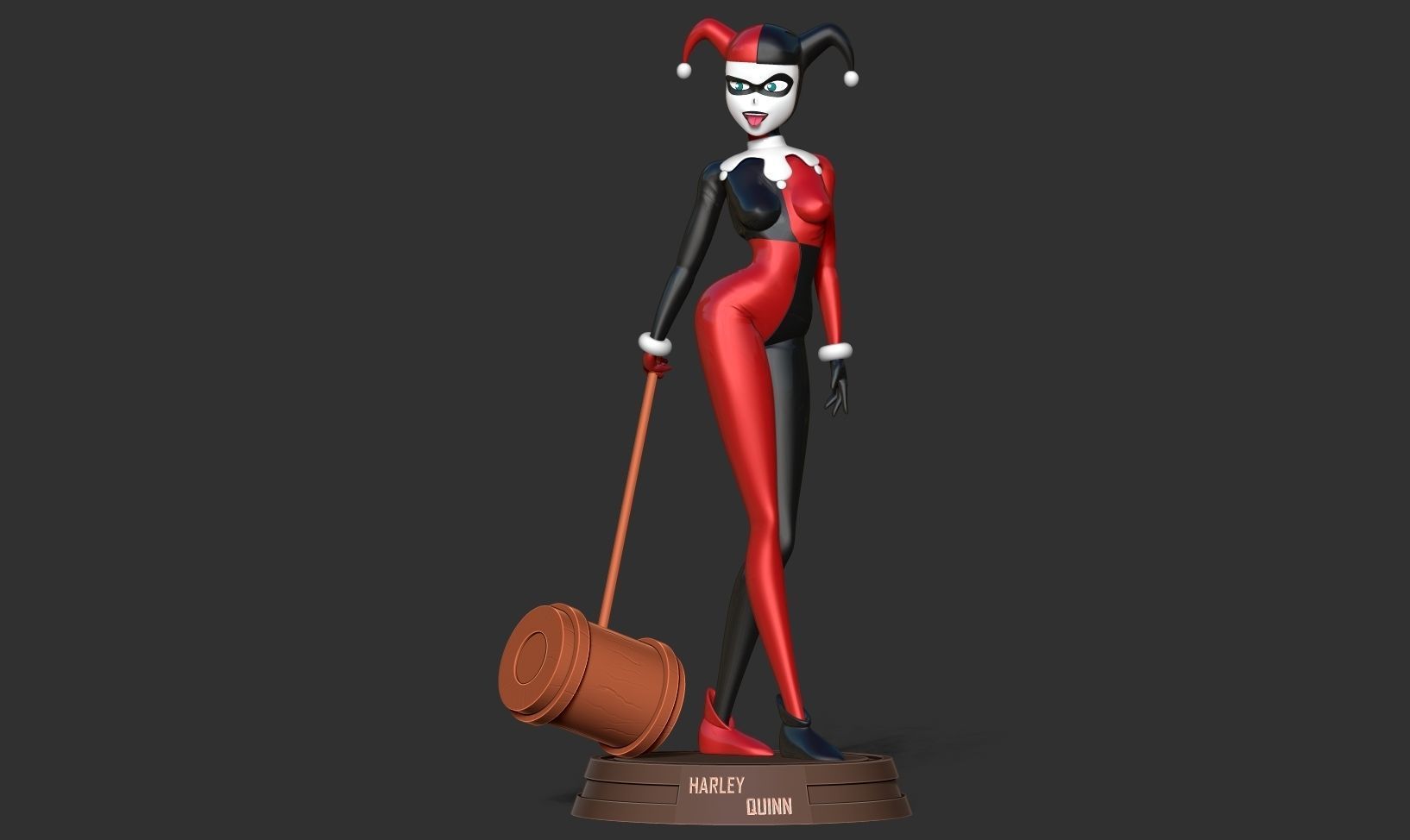 Classic Harley Quinn 3D print model_10