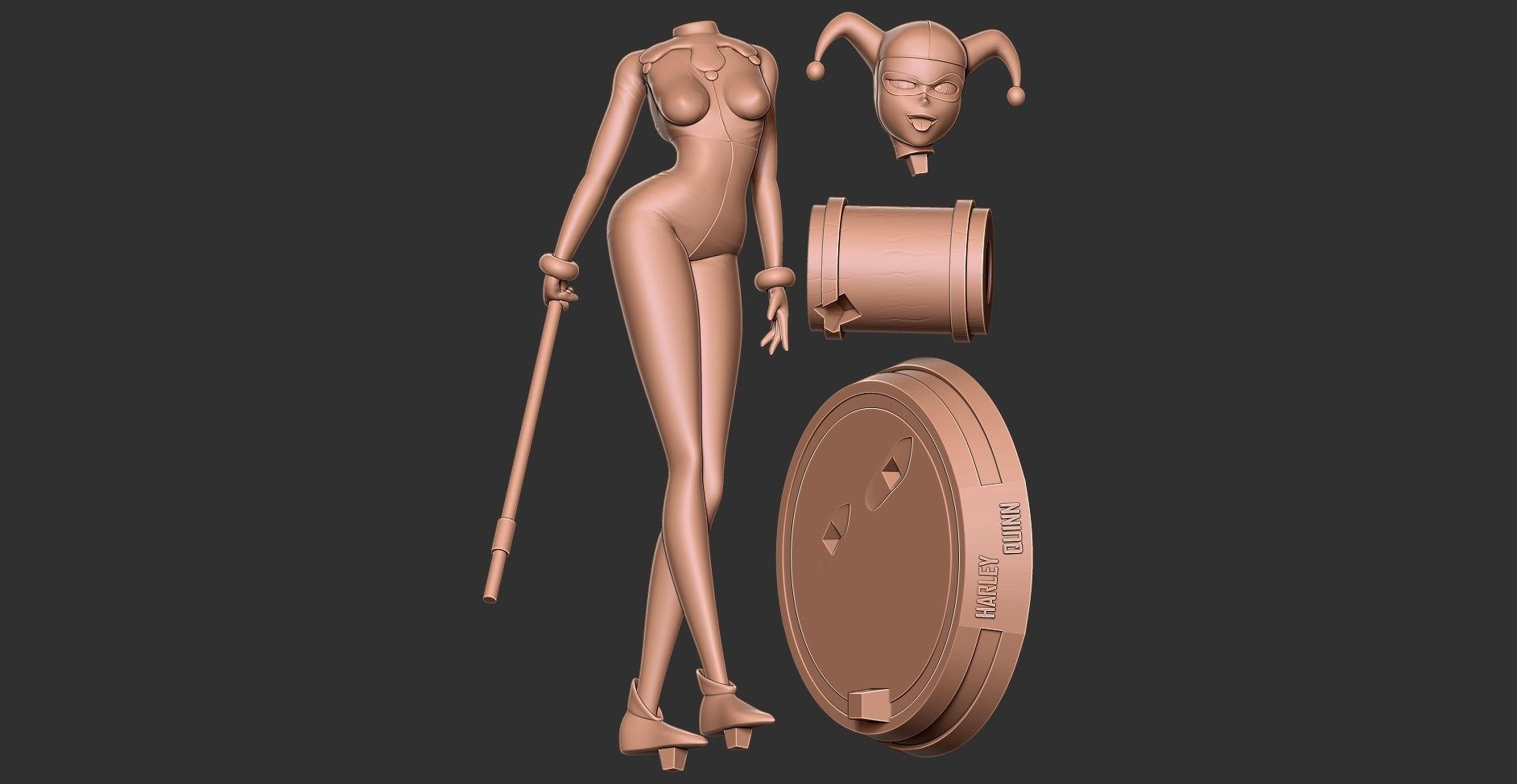 Classic Harley Quinn 3D print model_14