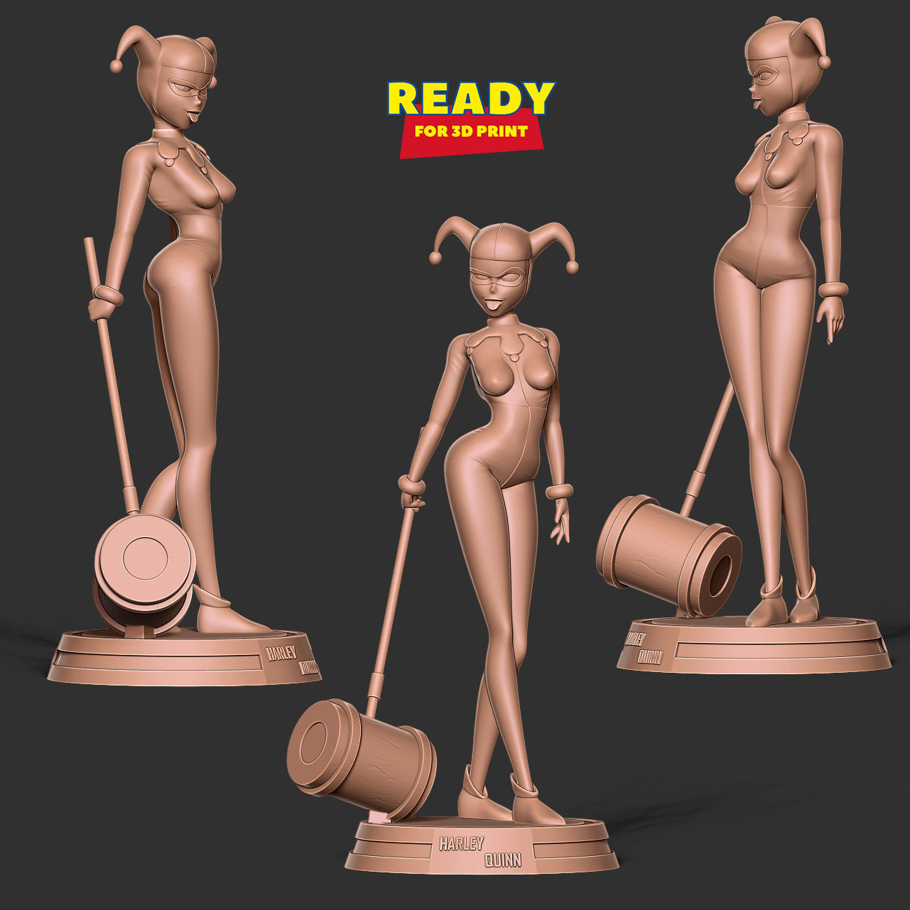 Classic Harley Quinn 3D print model_3